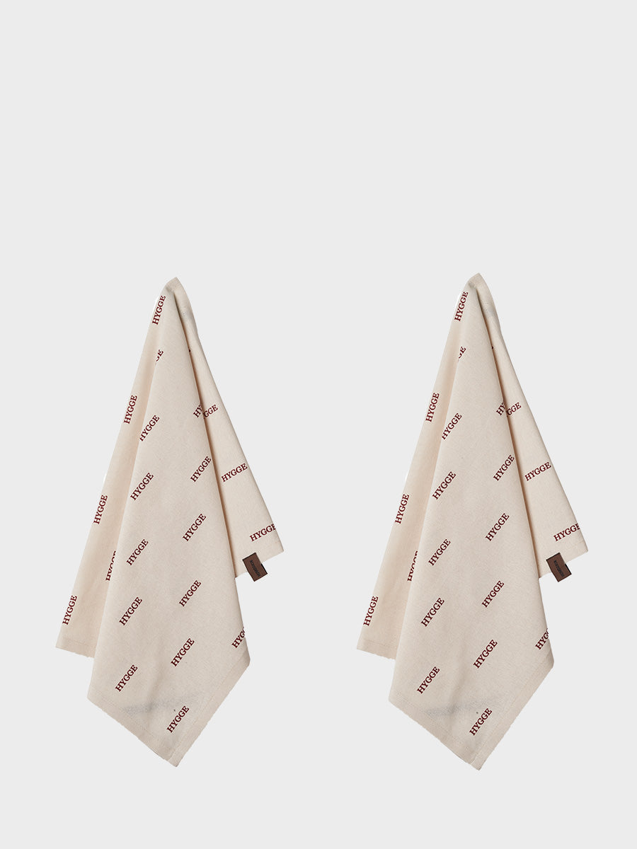 HUMDAKIN Hygge Viskestykke - 2 stk Organic textiles 029 Shell