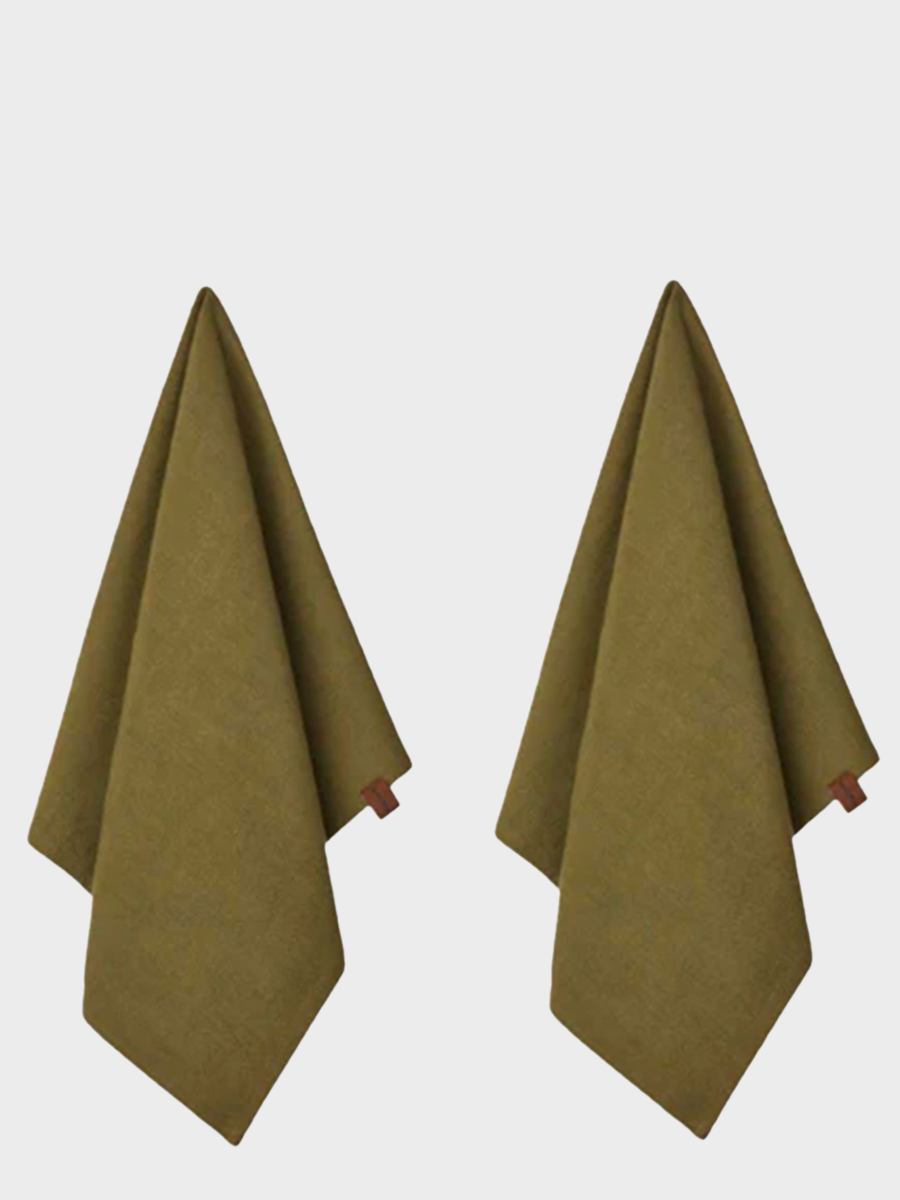 HUMDAKIN Økologisk Viskestykke - 2 stk Organic Textiles 028 Fern