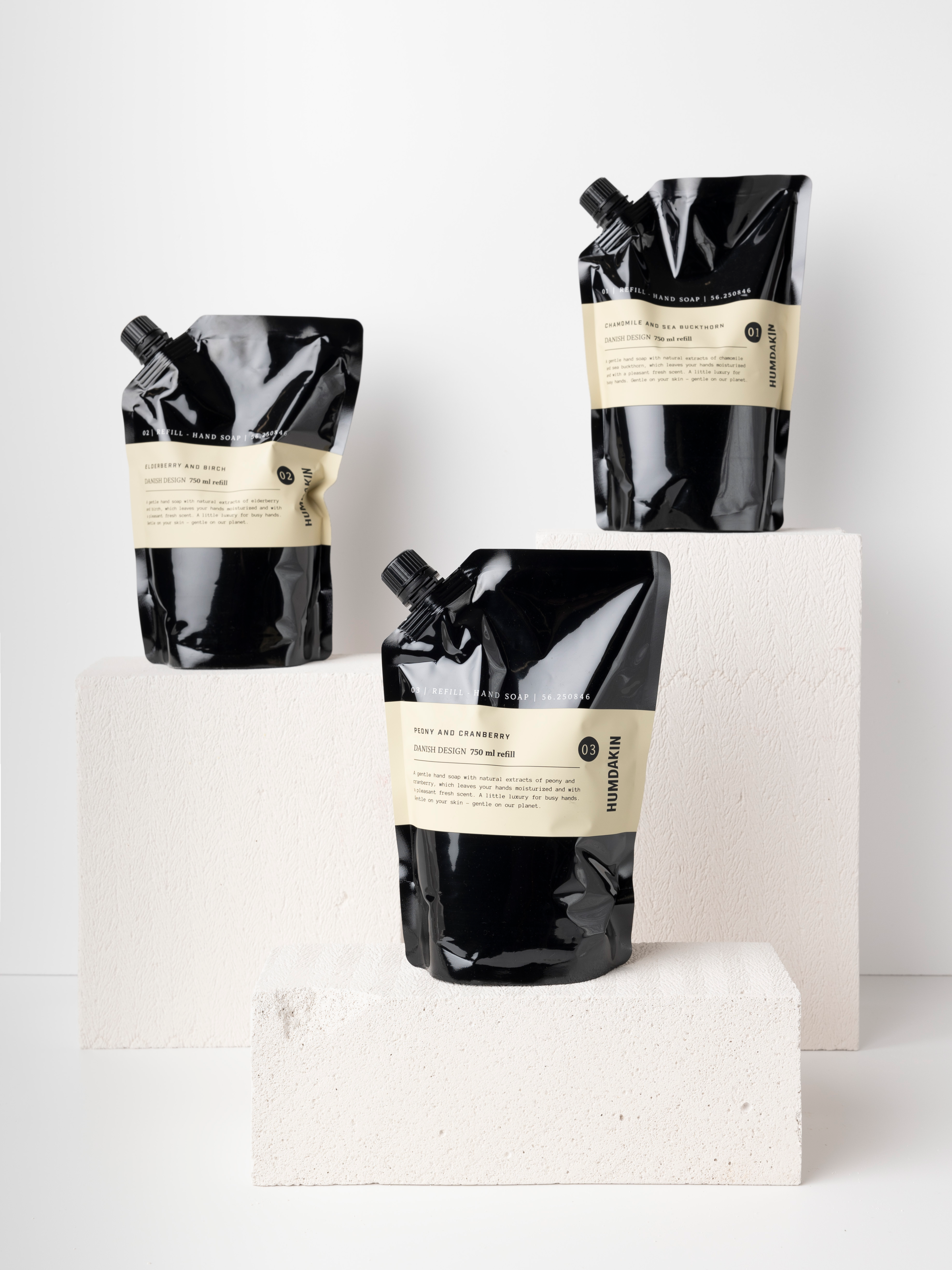 HUMDAKIN 03 Håndsæbe Refill - 750 ml. Hand Care
