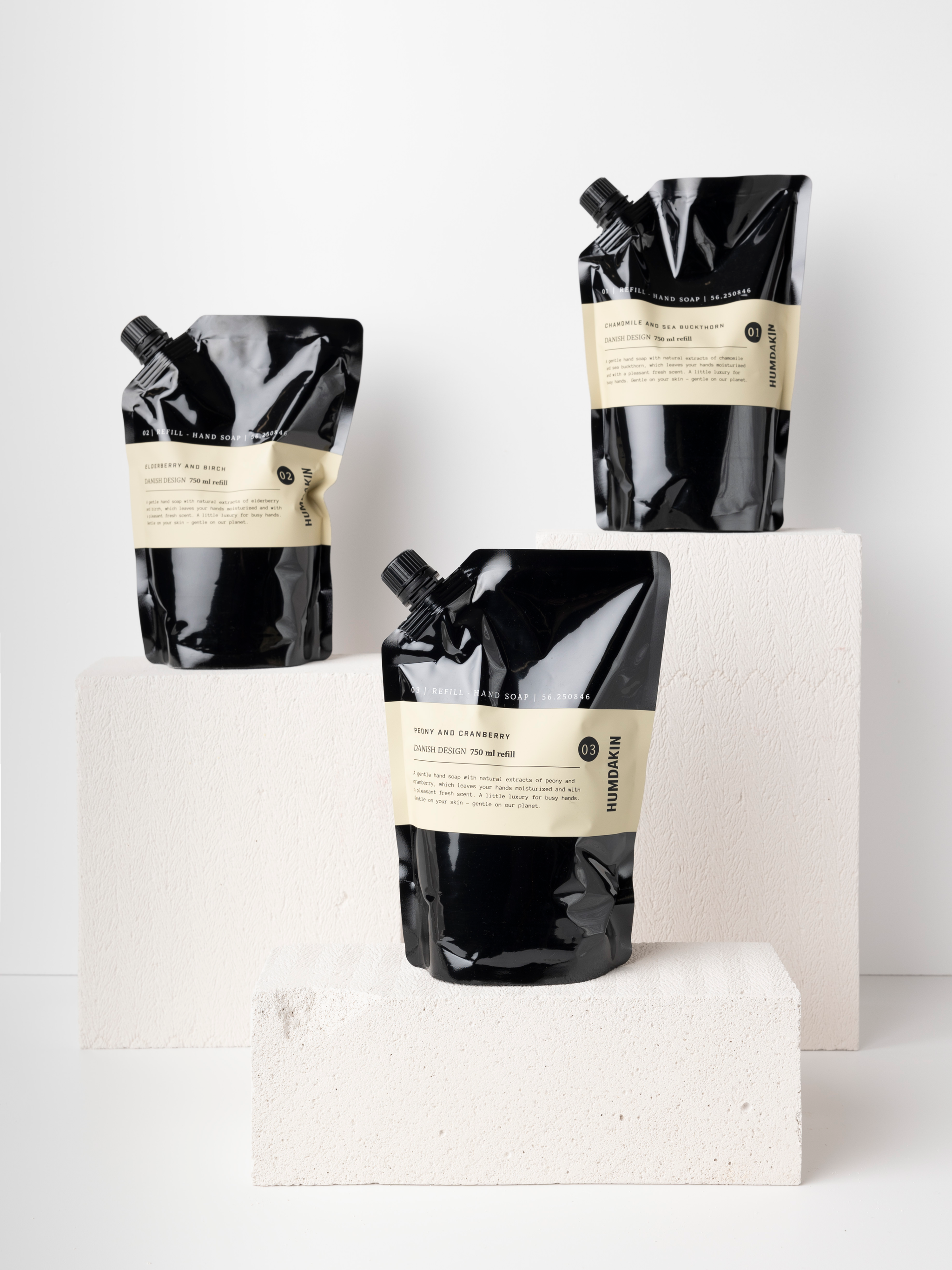 HUMDAKIN 03 Håndsæbe Refill - 750 ml. Hand Care