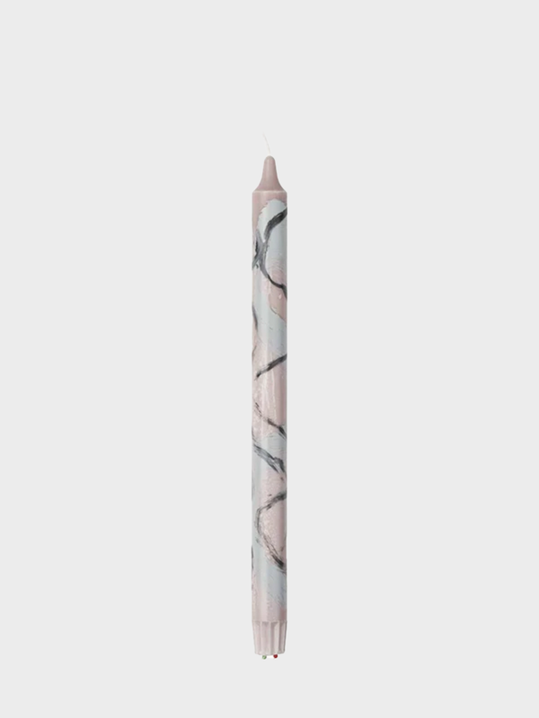 HUMDAKIN Batik Candle 30 cm Candle 121 Lt. Stone/Stone