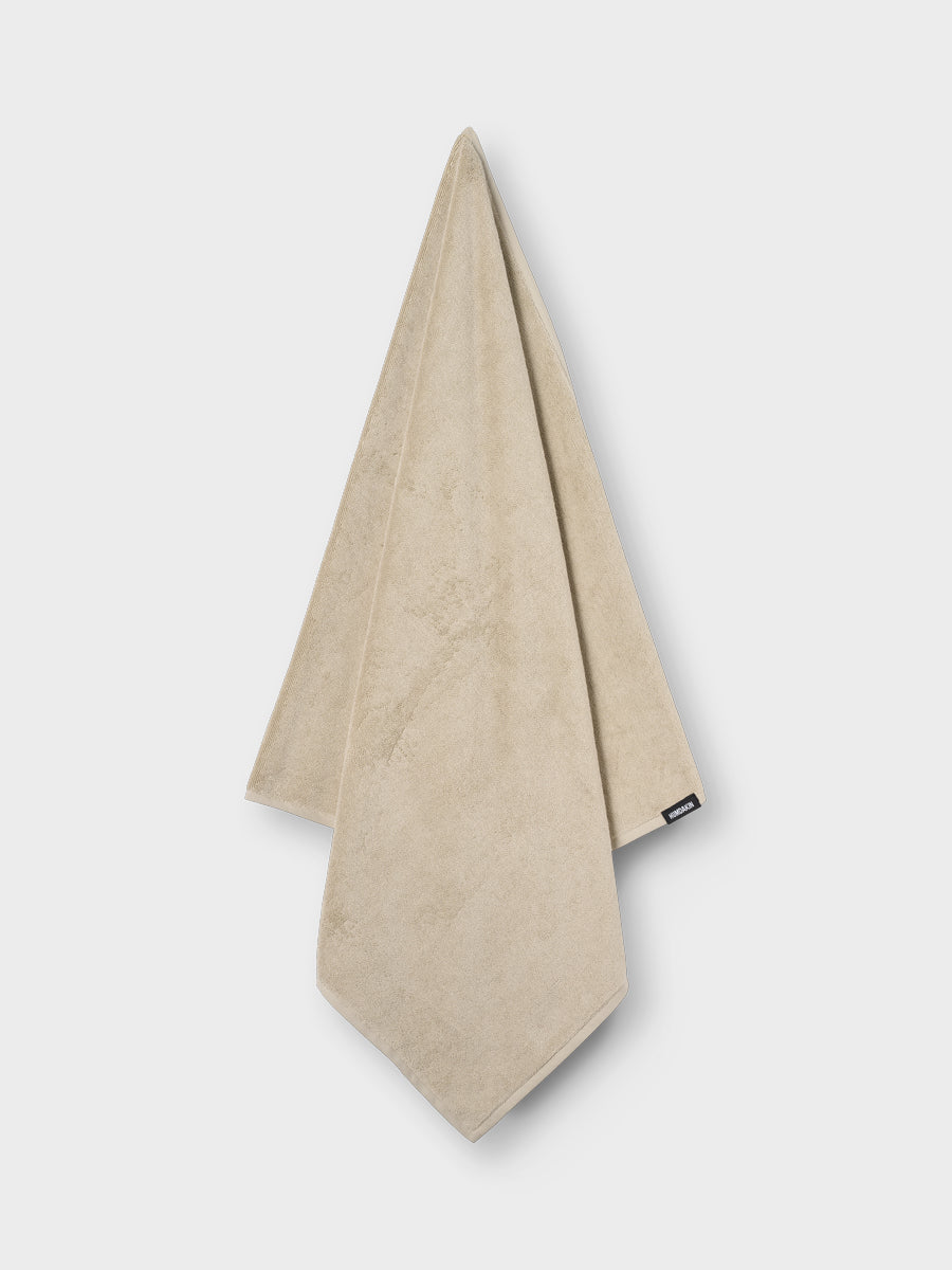 HUMDAKIN Cotton-terry Weave-knit Bath Towel Organic Textiles 01 Light Stone