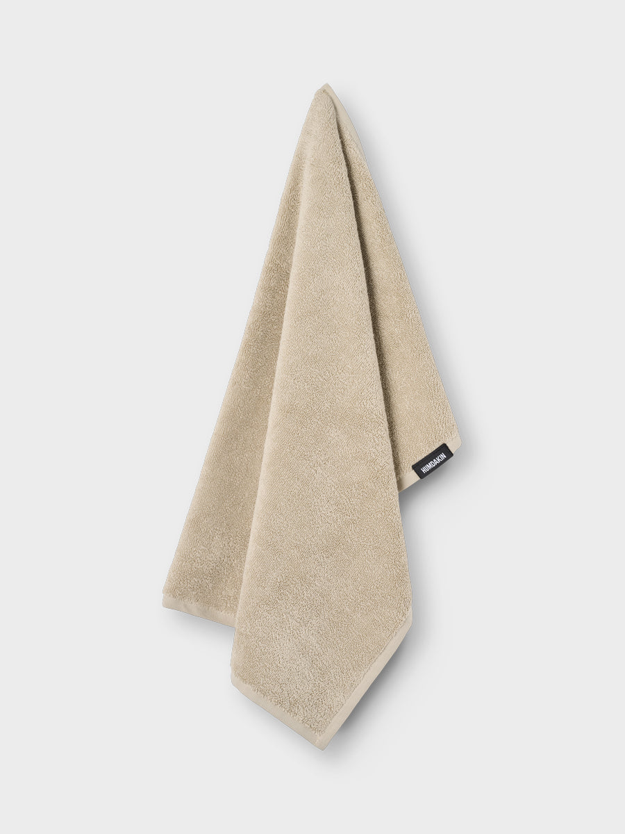 HUMDAKIN Cotton-terry Weave-knit Guest towel | Organic Cotton Organic Textiles 01 Light Stone
