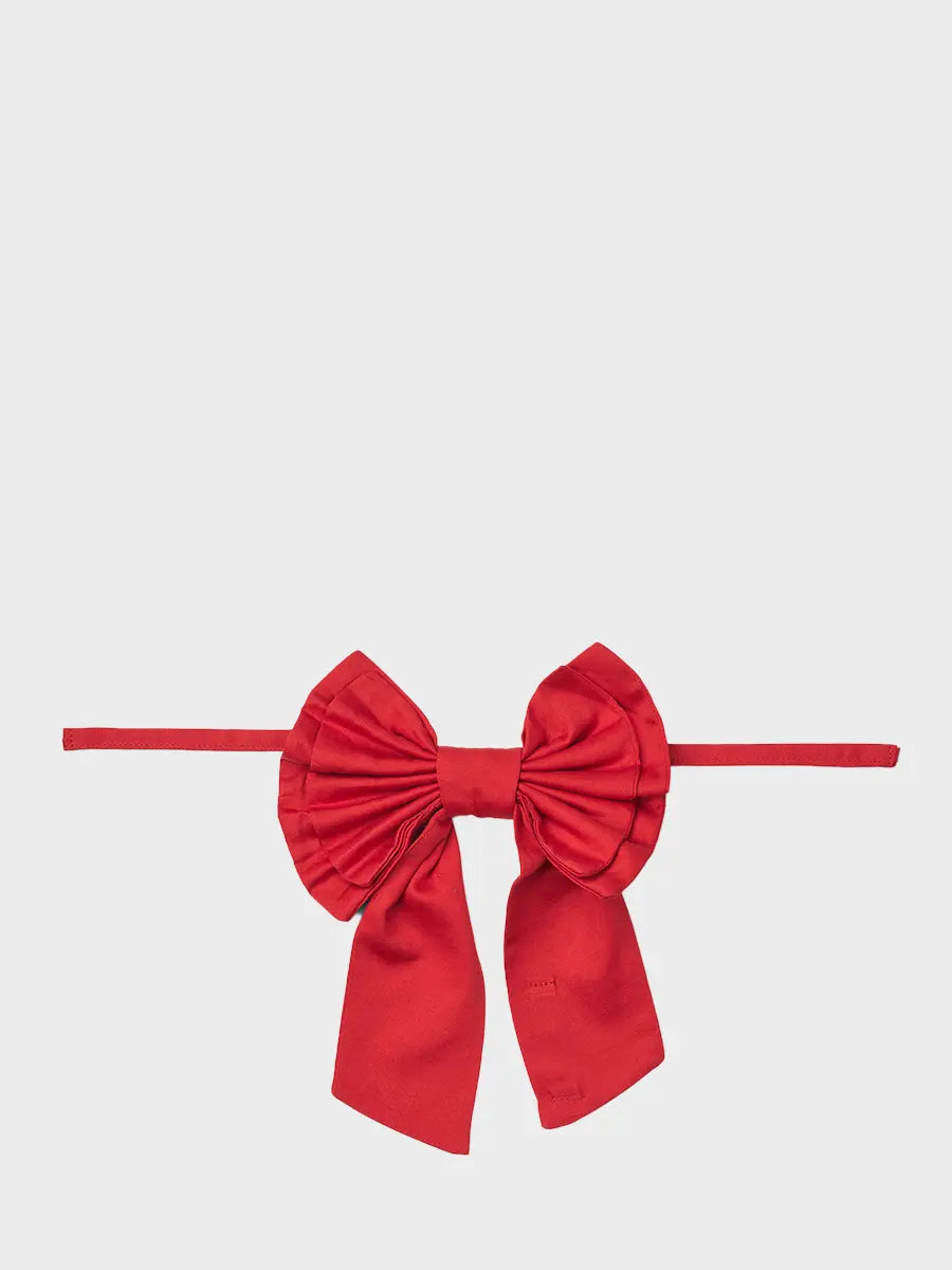 HUMDAKIN Dekorativ Sløjfe Organic Textiles 235 Rushing Red