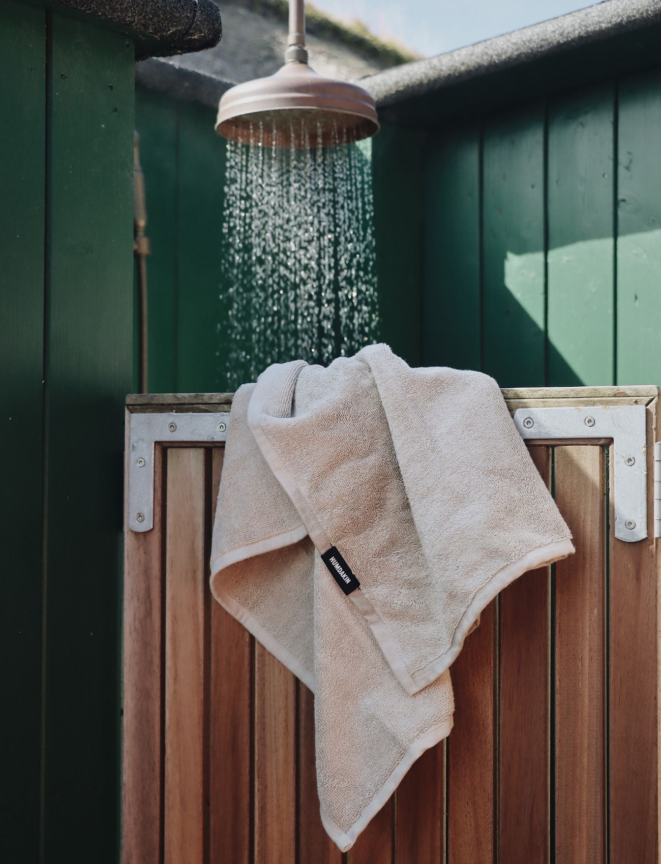 Cotton-terry Weave-knit Bath Towel - Light Stone HUMDAKIN