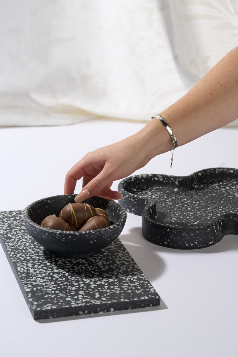 HUMDAKIN Firenze - Terrazzo Skål Terrazzo 115 Black