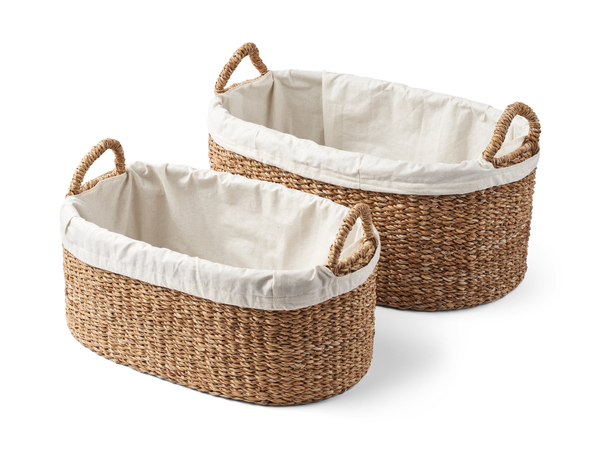 HUMDAKIN Laundry Wicker Set Laundry 230 Organic Cotton Lining