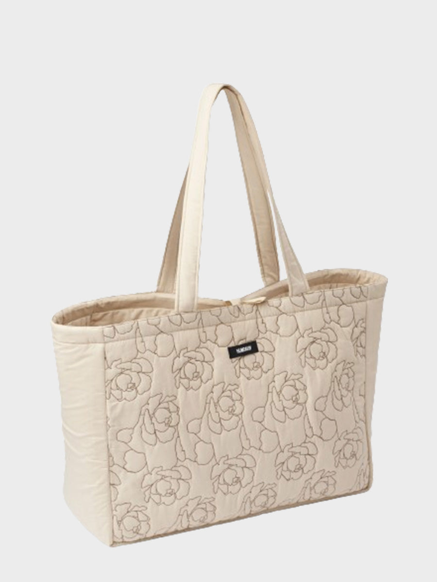 Maxi Tote Bag - Light Stone - Peony Quilt Maxi Tote Bag - Light Stone - Peony Quilt