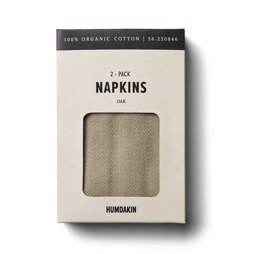 HUMDAKIN Napkin - 2 pack Organic textiles 026 Oak