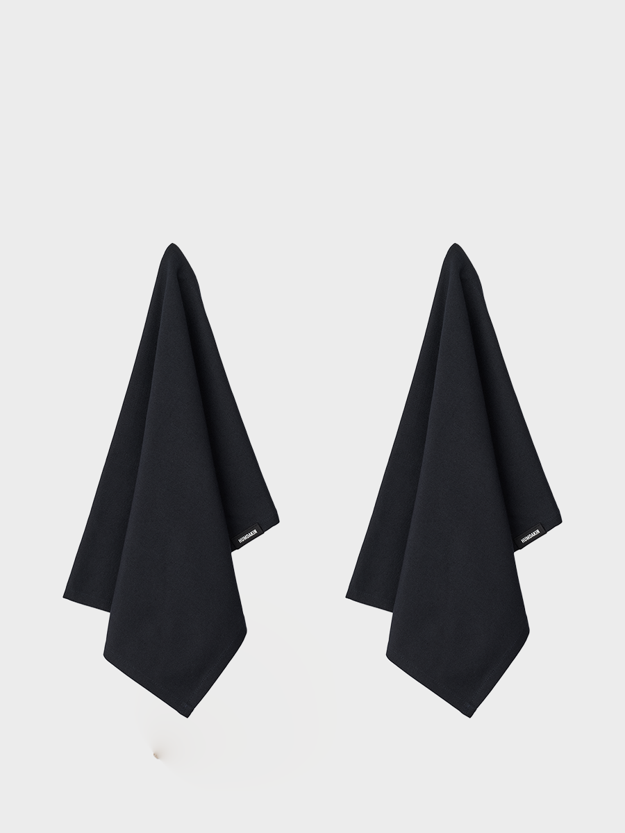HUMDAKIN Økologisk Viskestykke - 2 stk Organic Textiles 020 Coal