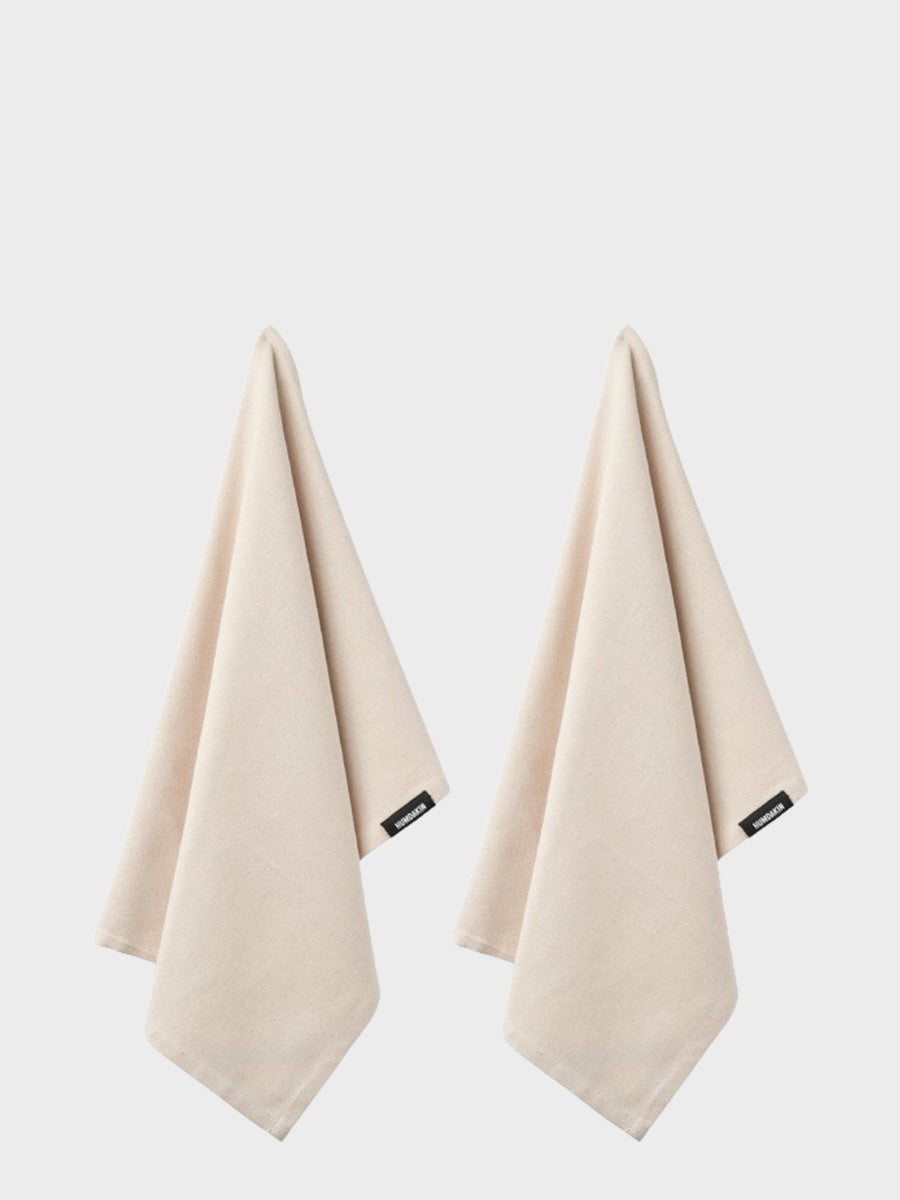 HUMDAKIN Økologisk Viskestykke - 2 stk Organic Textiles 229 Undyed