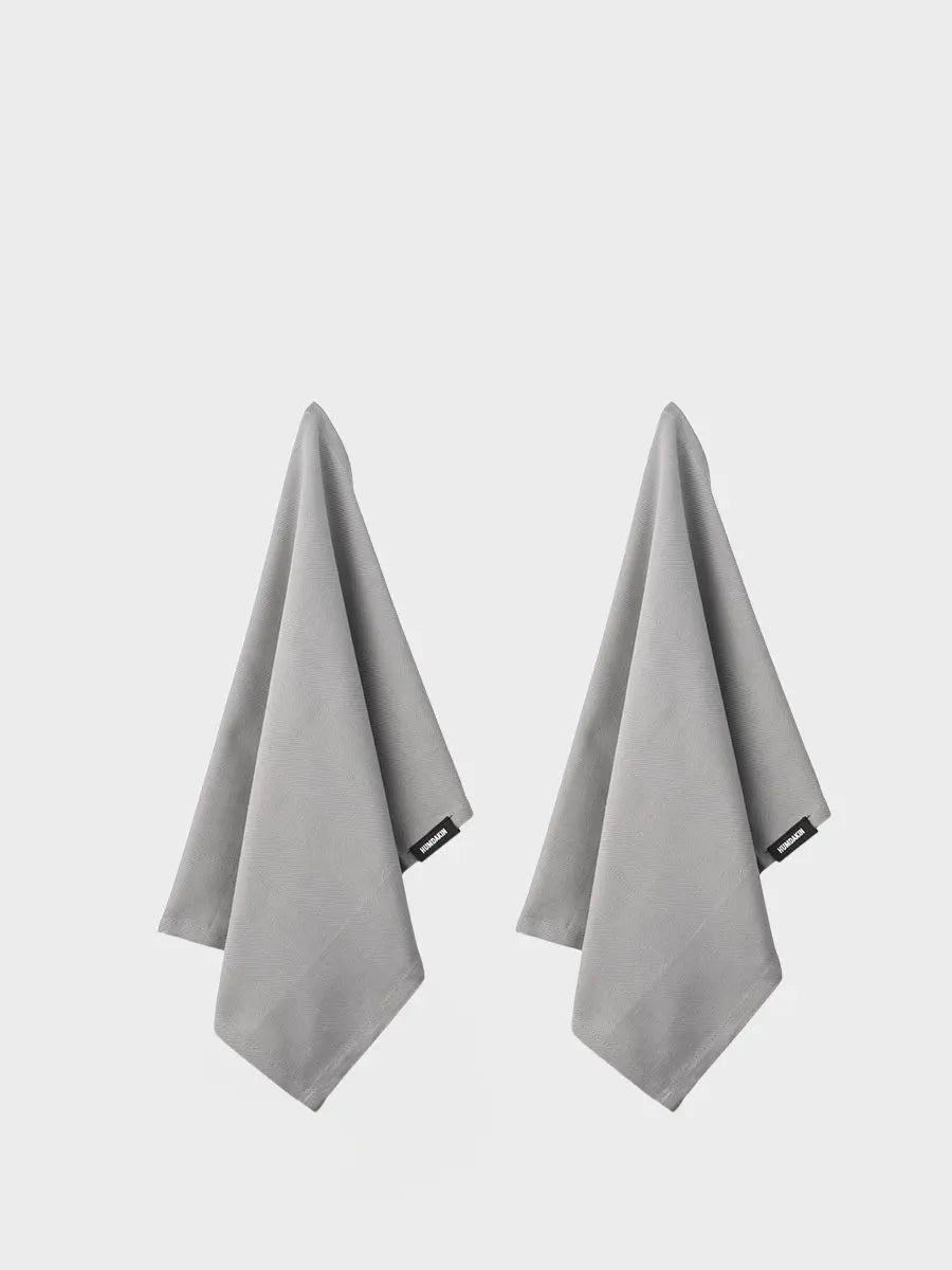 HUMDAKIN Økologisk Viskestykke - 2 stk Organic Textiles 019 Stone
