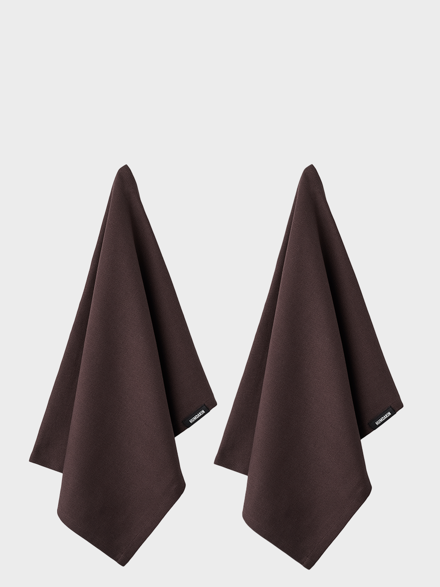 HUMDAKIN Økologisk Viskestykke - 2 stk Organic textiles 150 Coco