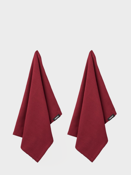 HUMDAKIN Økologisk Viskestykke - 2 stk Organic textiles 247 Rosewood