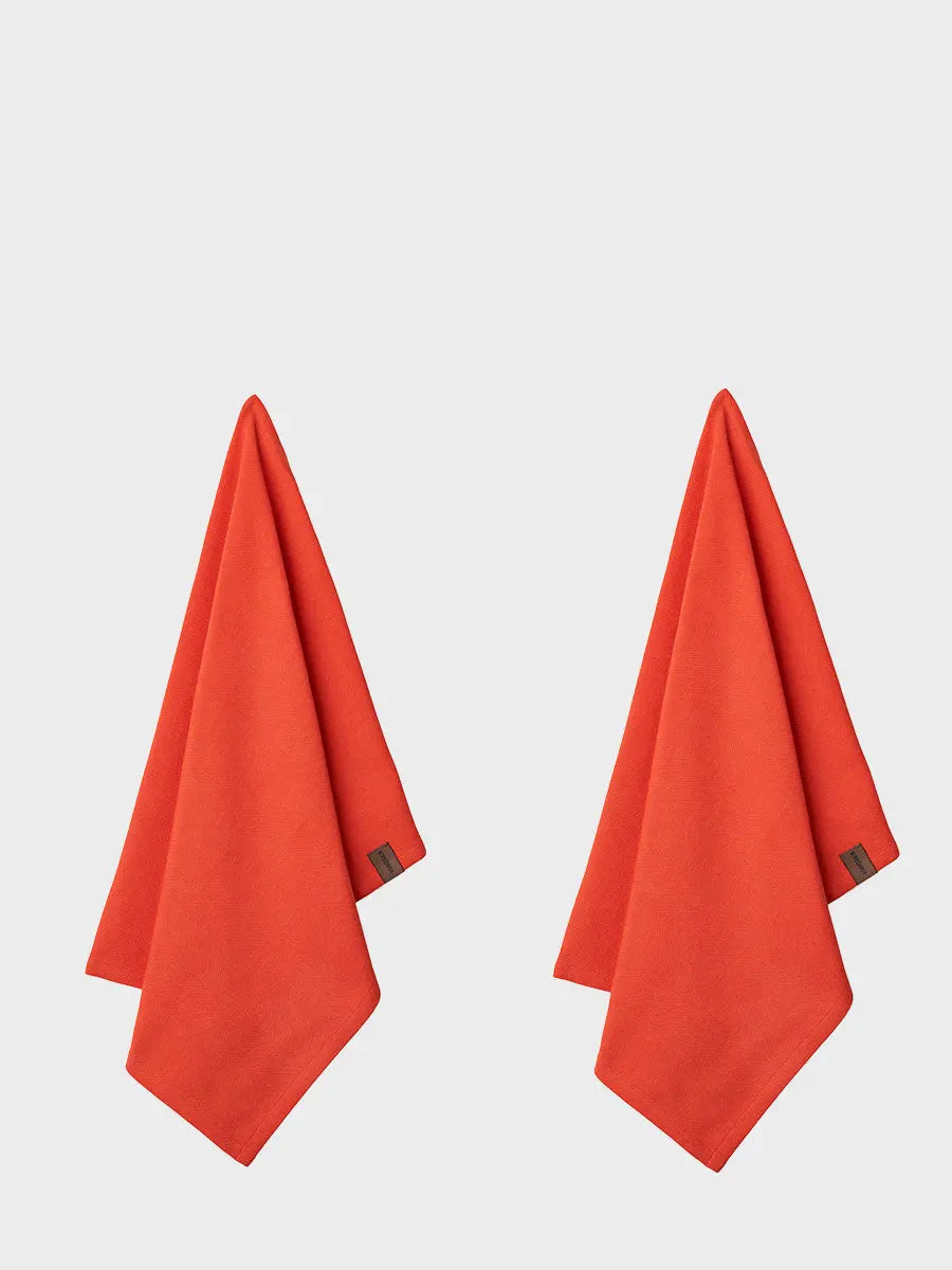 HUMDAKIN Økologisk Viskestykke - 2 stk Organic Textiles 210 Red Grape
