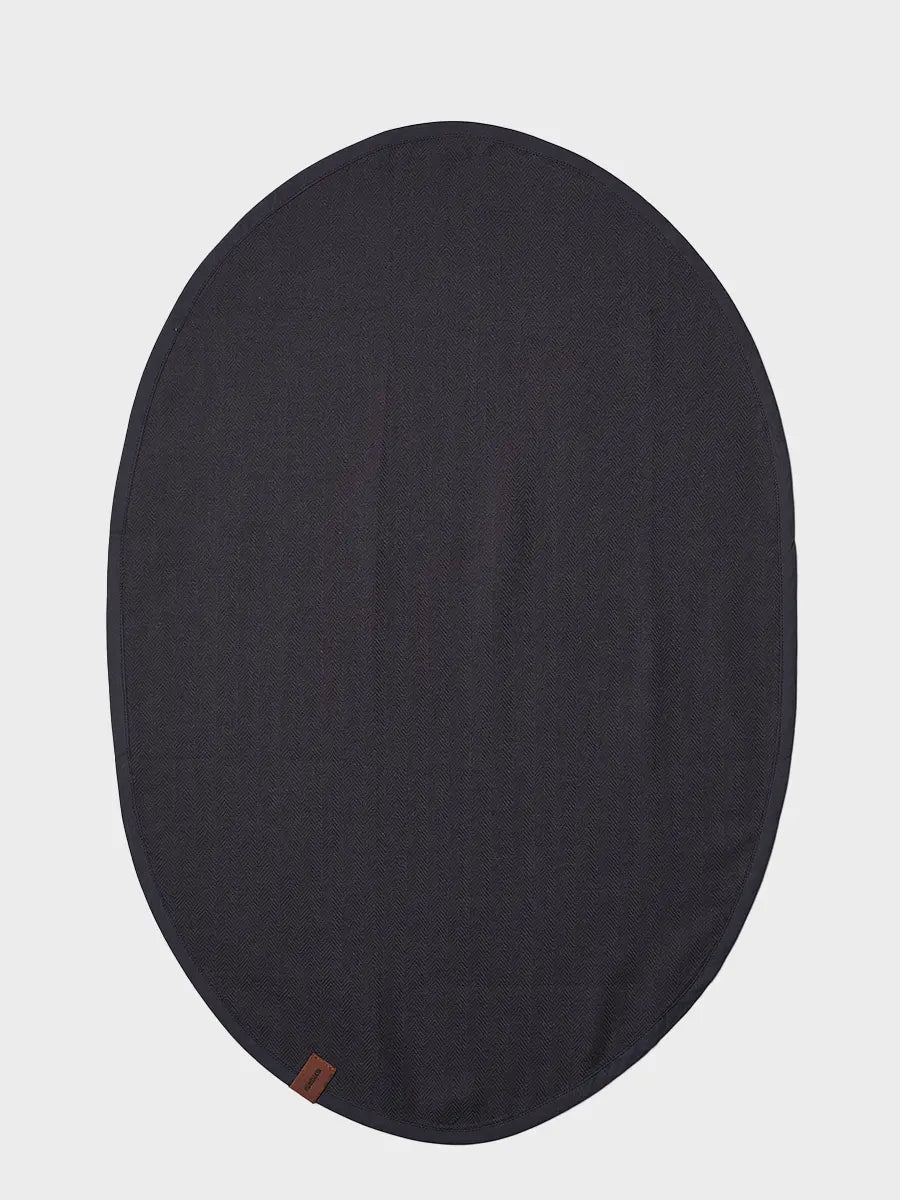 HUMDAKIN Oval Viskestykke - 1 stk Organic Textiles 020 Coal