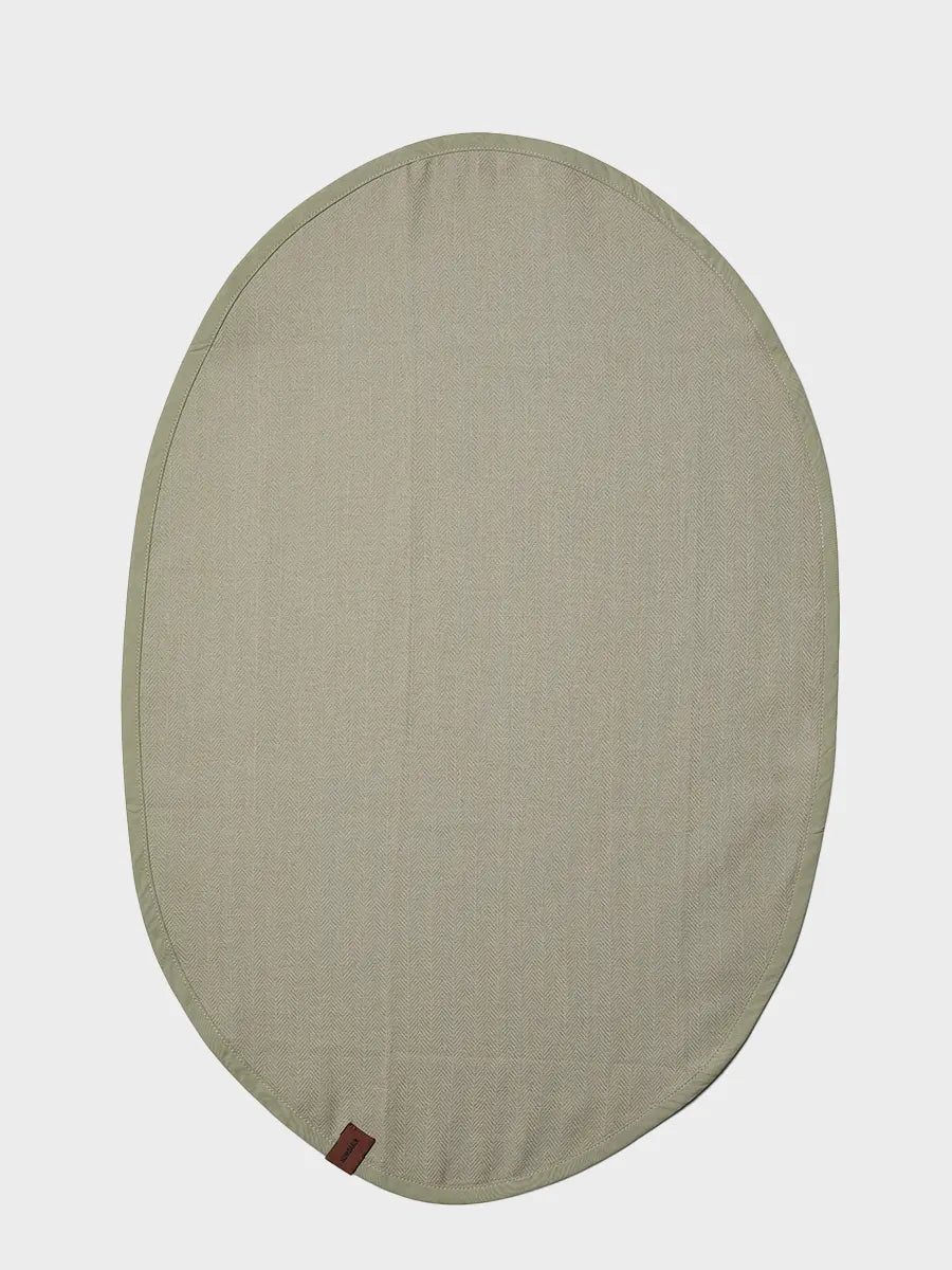 HUMDAKIN Oval Viskestykke - 1 stk Organic Textiles 026 Oak