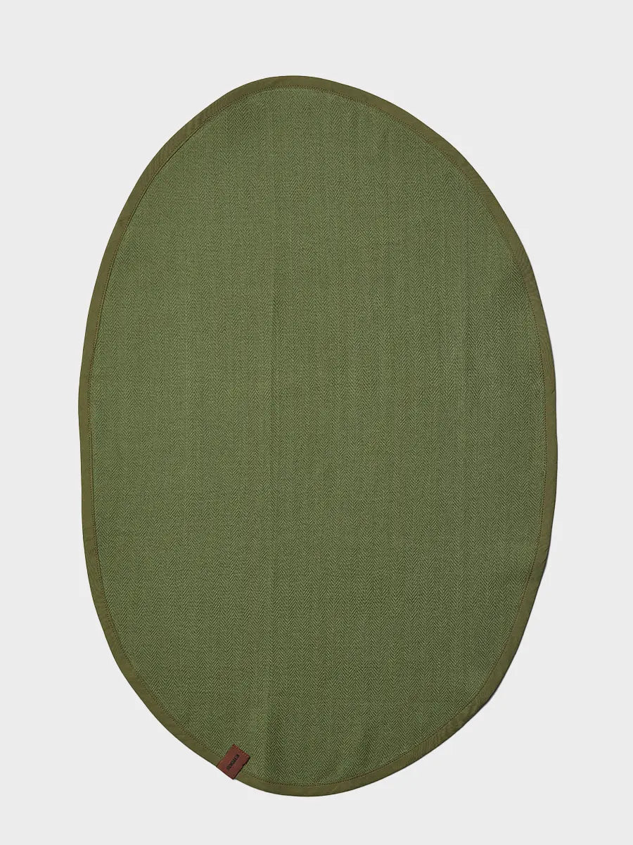 HUMDAKIN Oval Viskestykke - 1 stk Organic Textiles 028 Fern