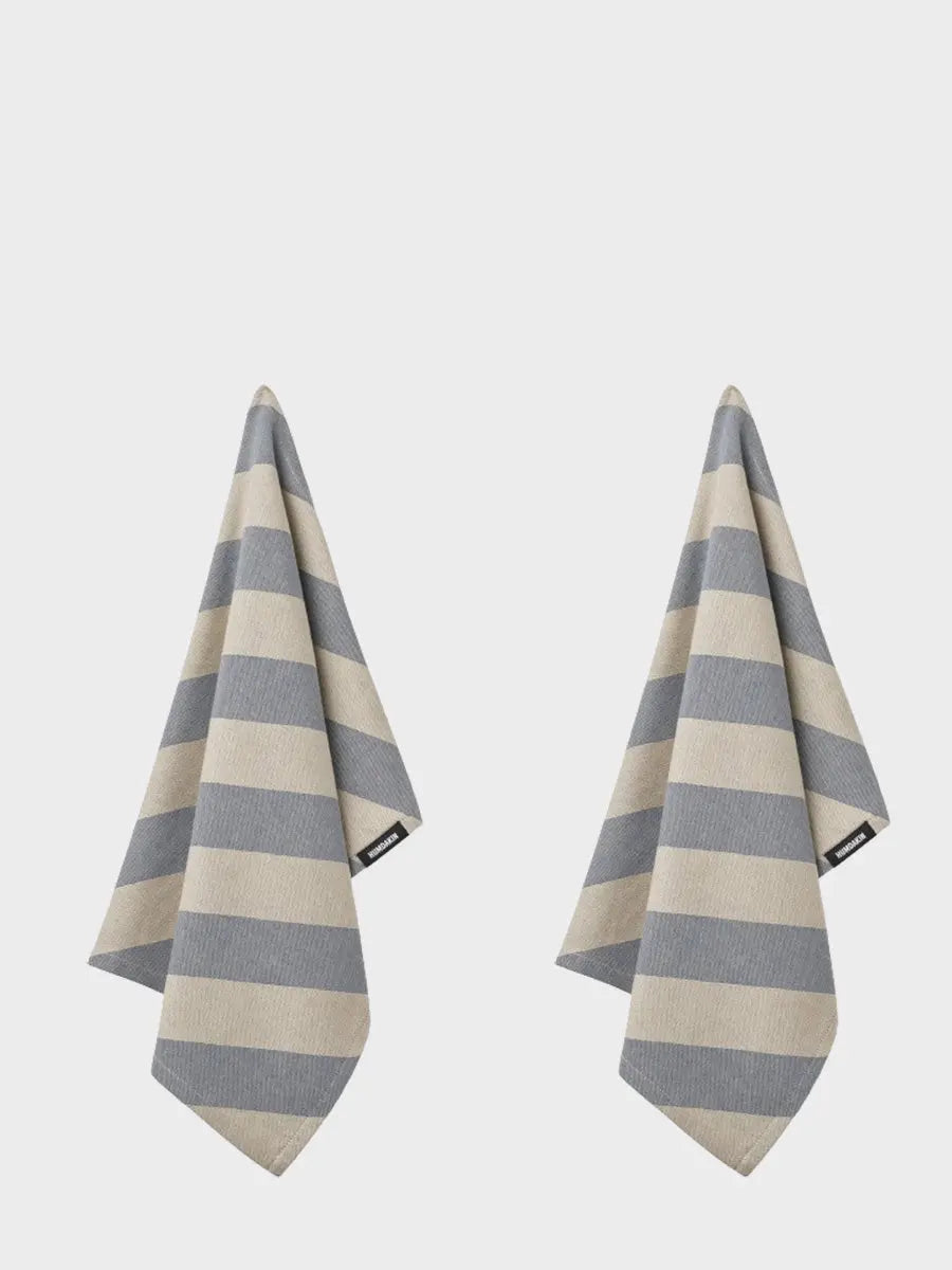 HUMDAKIN Viskestykker i genanvendt bomuld - 2 stk Organic Textiles 225 Blue Candy