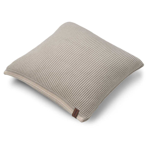 HUMDAKIN Rib Pillow 40 x 40 cm Organic textiles 134 Lt.Stone/Shell