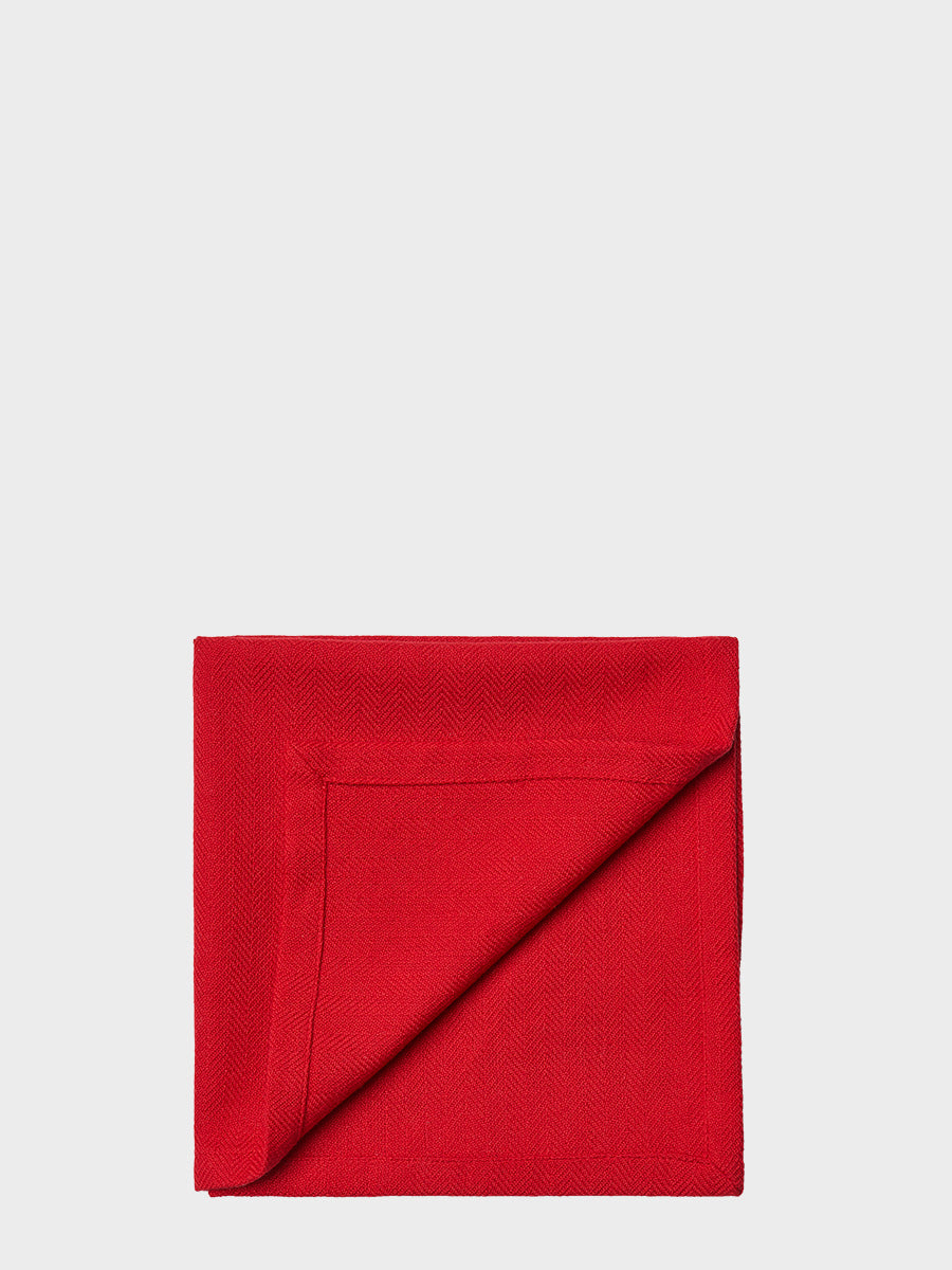 HUMDAKIN Serviet - 2 stk Organic textiles 118 Christmas Red