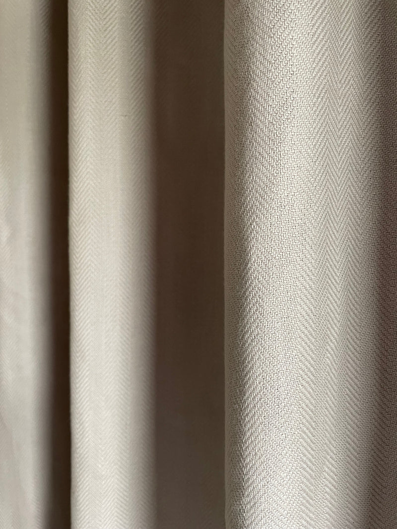HUMDAKIN Shower Curtain Organic textiles 01 Light Stone