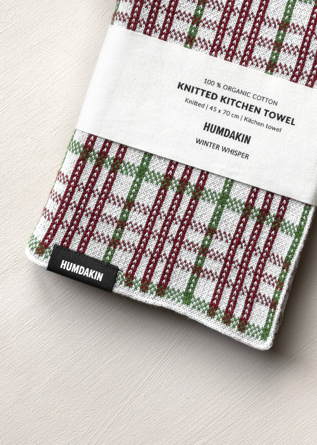 HUMDAKIN Strikket Køkkenhåndklæde Organic textiles 244 Winter Whisper