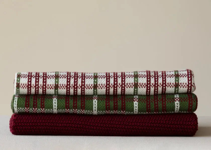 HUMDAKIN Strikket Køkkenhåndklæde Organic Textiles 244 Winter Whisper