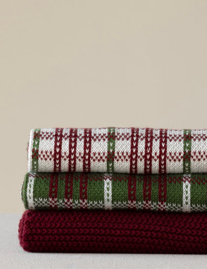 HUMDAKIN Strikket Køkkenhåndklæde Organic textiles 245 Festive Forest