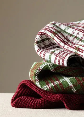 HUMDAKIN Strikket Køkkenhåndklæde Organic Textiles 247 Rosewood
