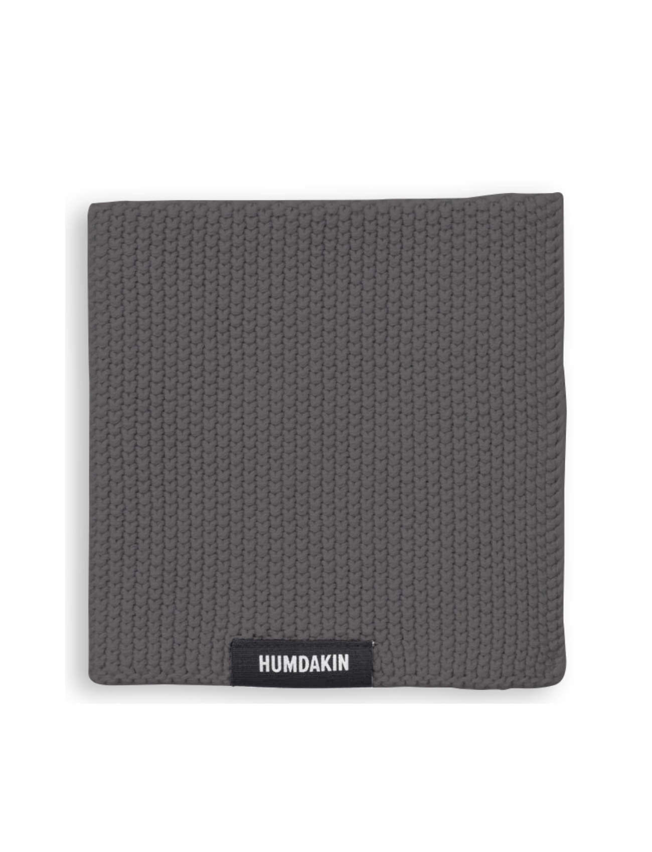 HUMDAKIN Strikket karklud Organic Textiles 255 Steel Grey