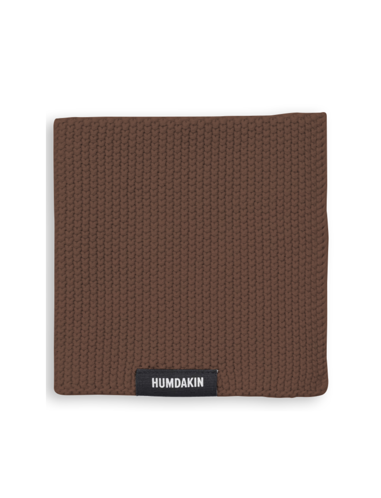HUMDAKIN Strikket karklud Organic Textiles 256 Bison Brown
