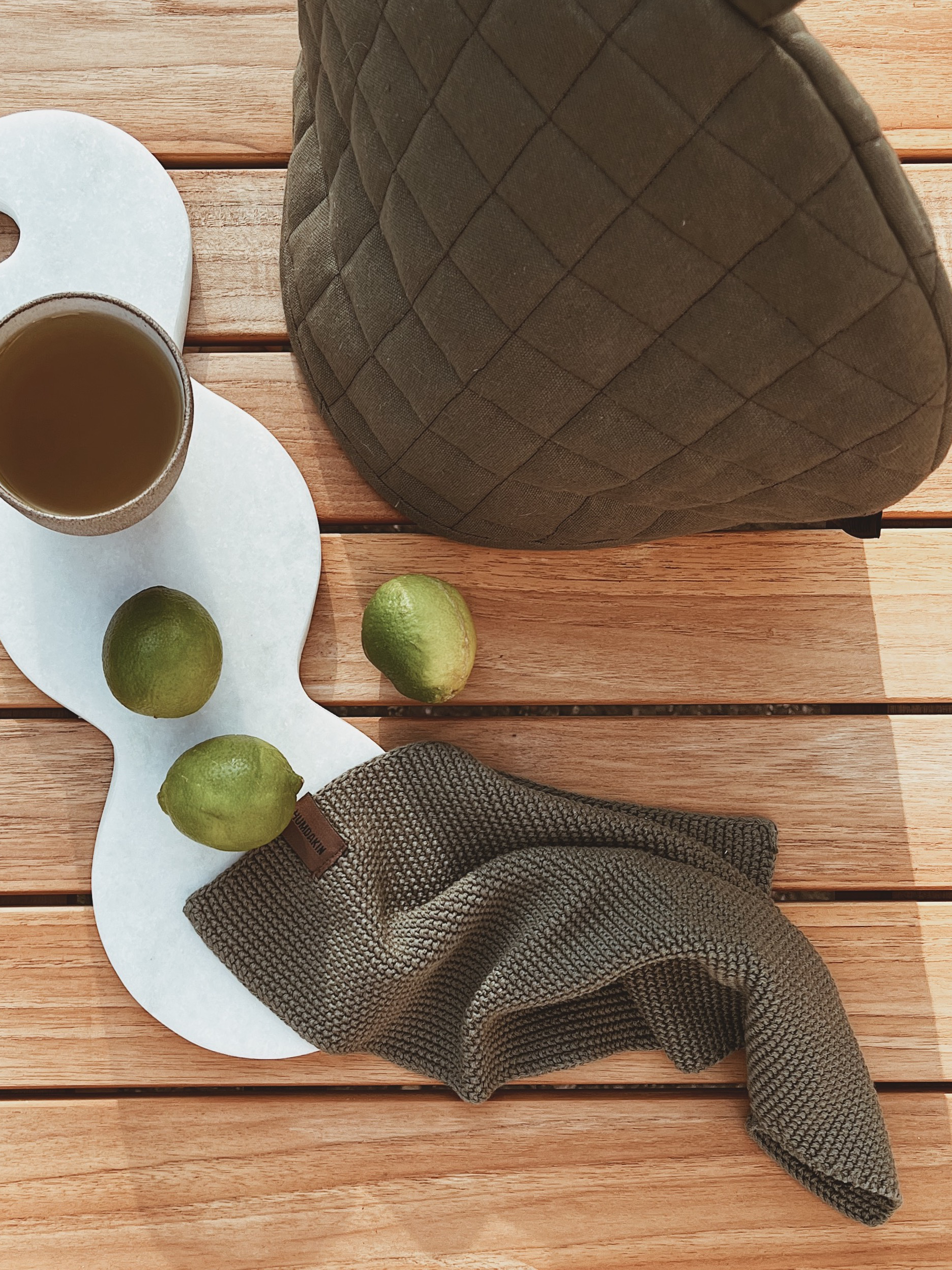 HUMDAKIN Strikket karklud Organic textiles 149 Evergreen