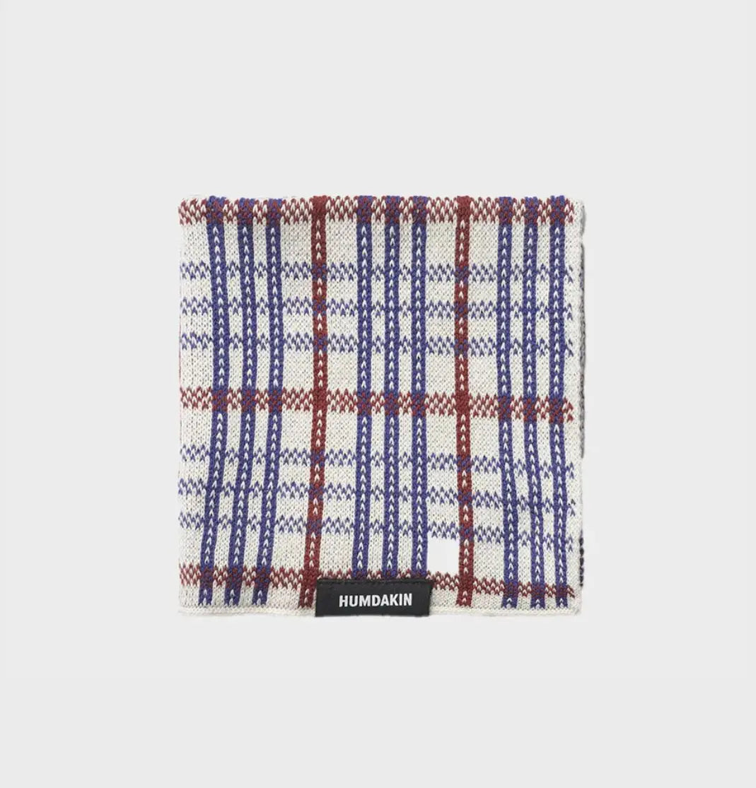 HUMDAKIN Strikket karklud Organic Textiles 233 Checkered Race