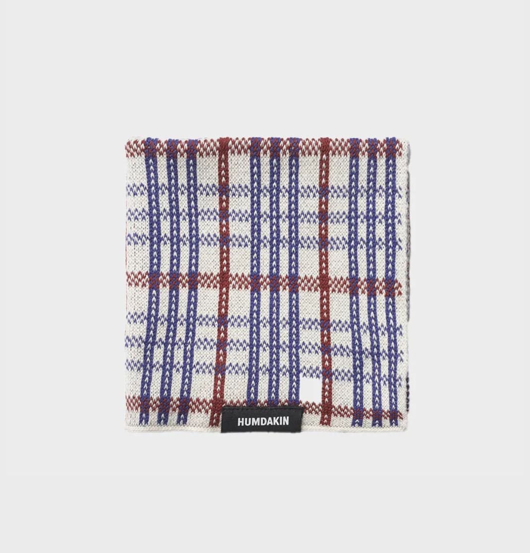 HUMDAKIN Strikket karklud Organic textiles 233 Checkered Race