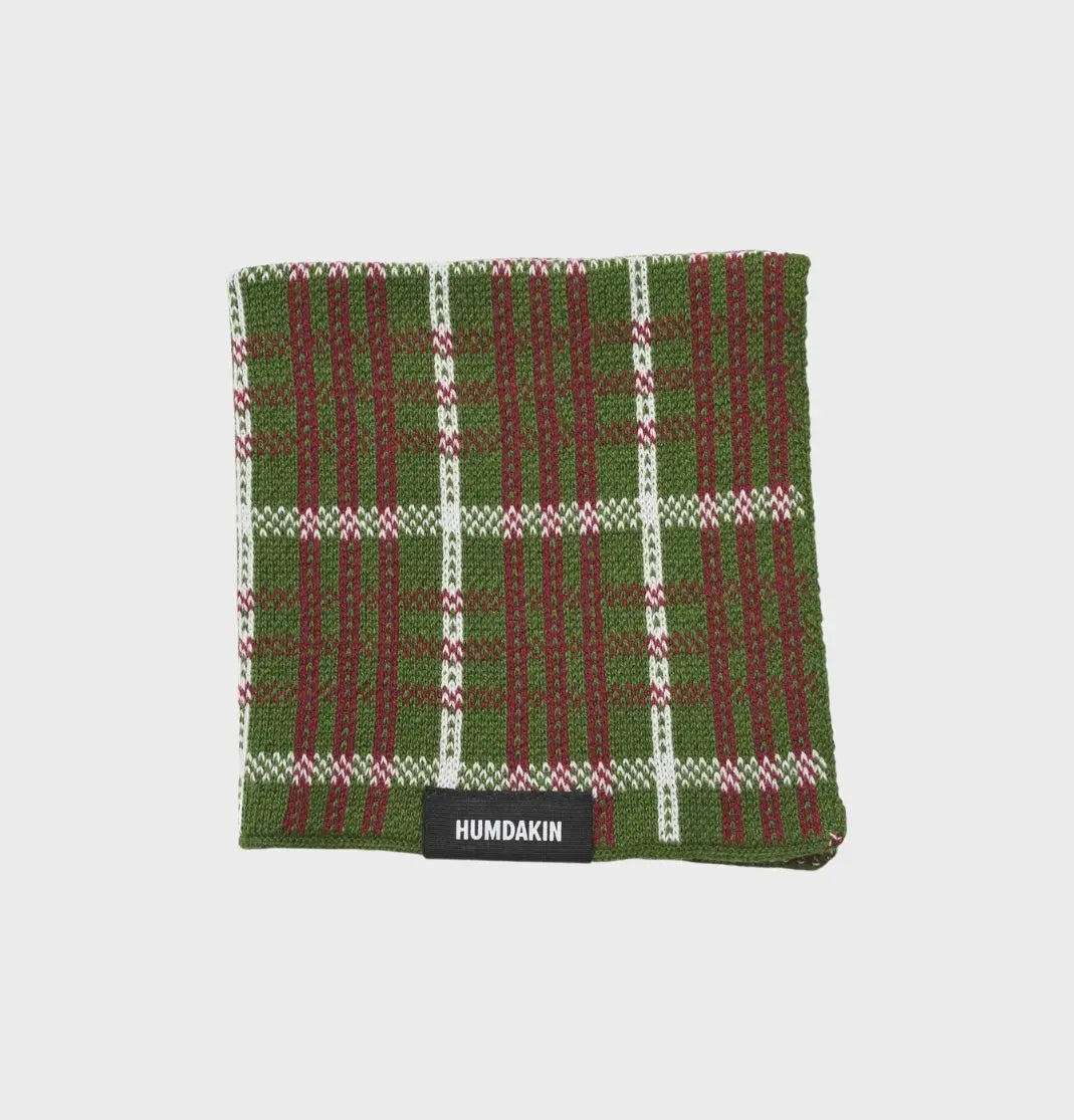HUMDAKIN Strikket karklud Organic Textiles 245 Festive Forest