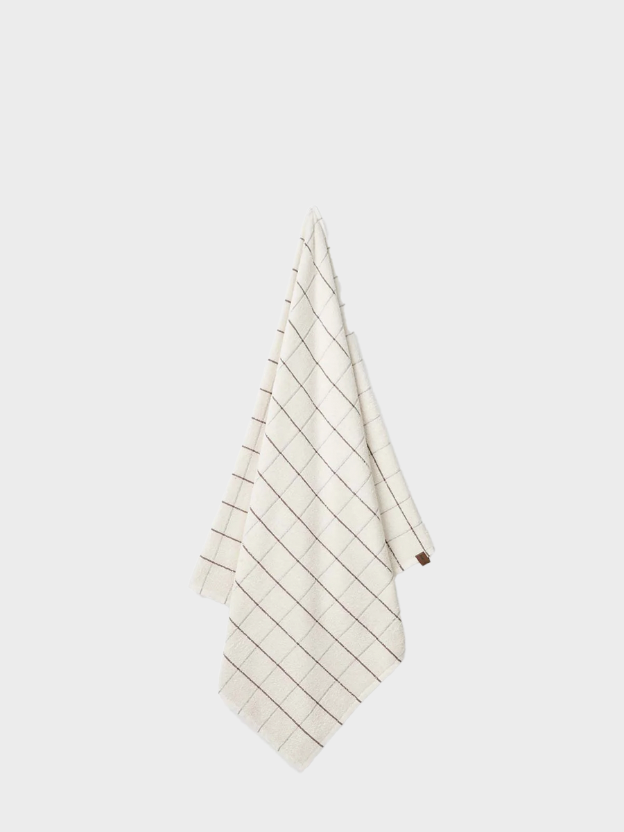 HUMDAKIN Terry Badehåndklæde - Check Organic Textiles 100 Pine