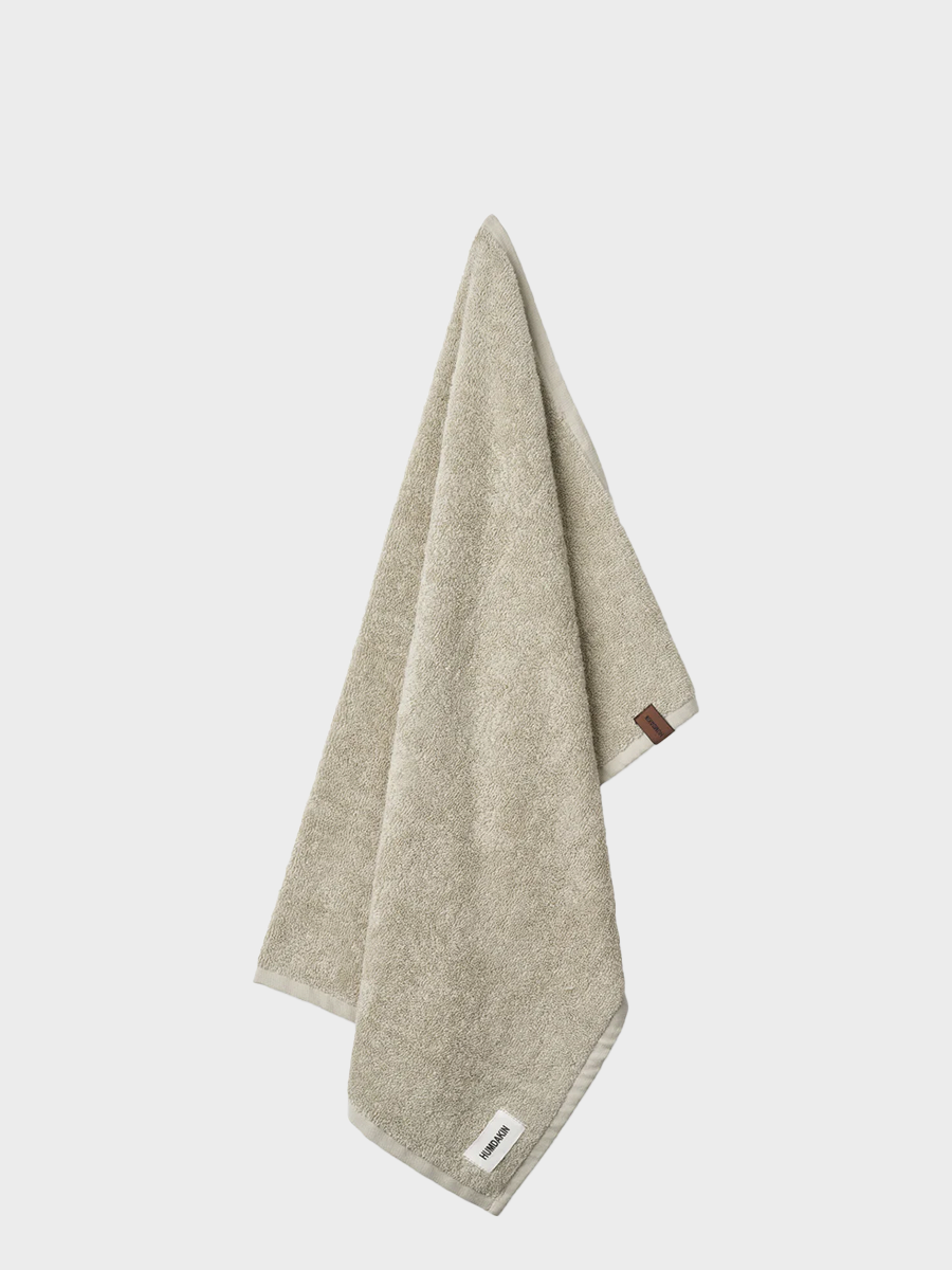 HUMDAKIN Terry Hand Towel Organic textiles 01 Light Stone