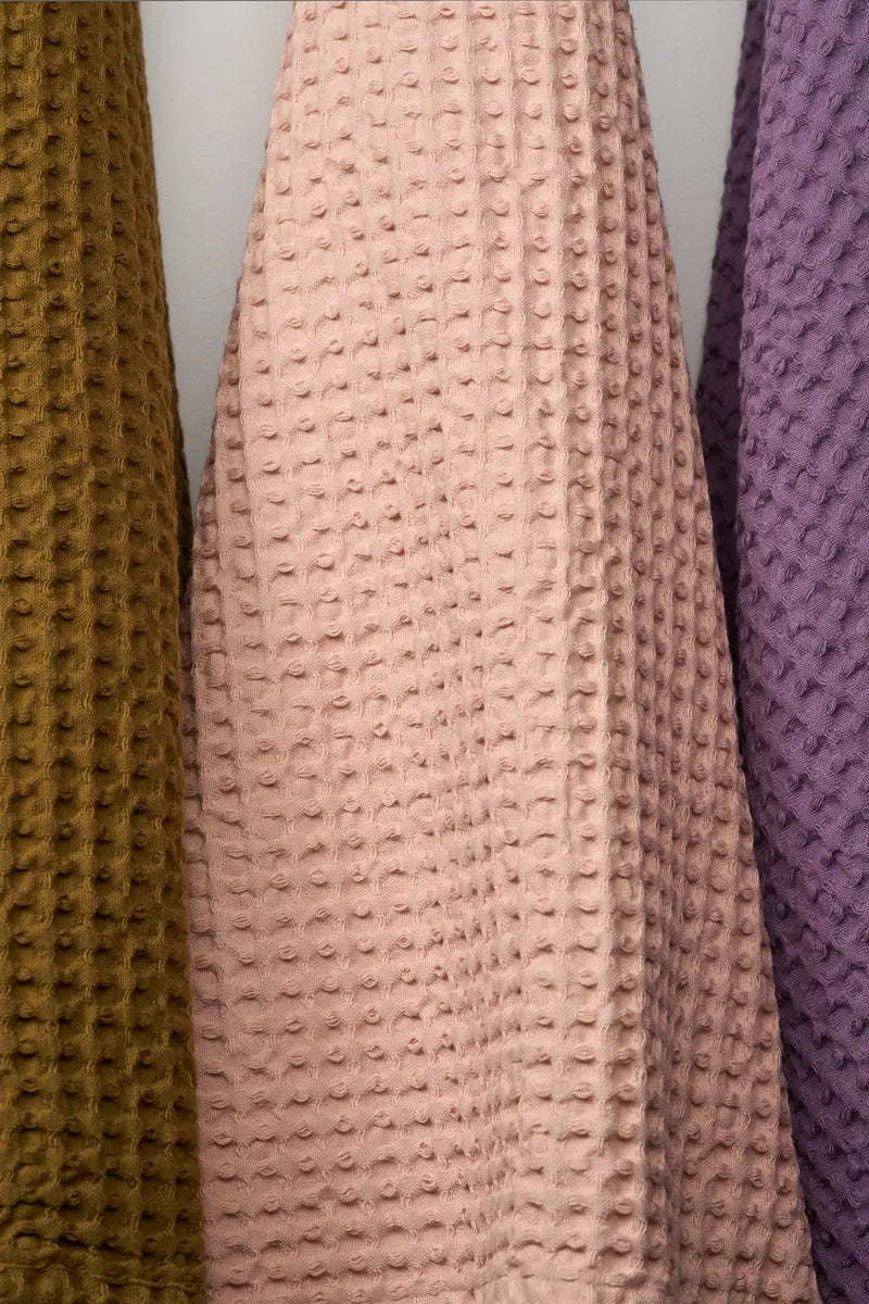 HUMDAKIN Vaflet Badehåndklæde Organic Textiles 136 Blush