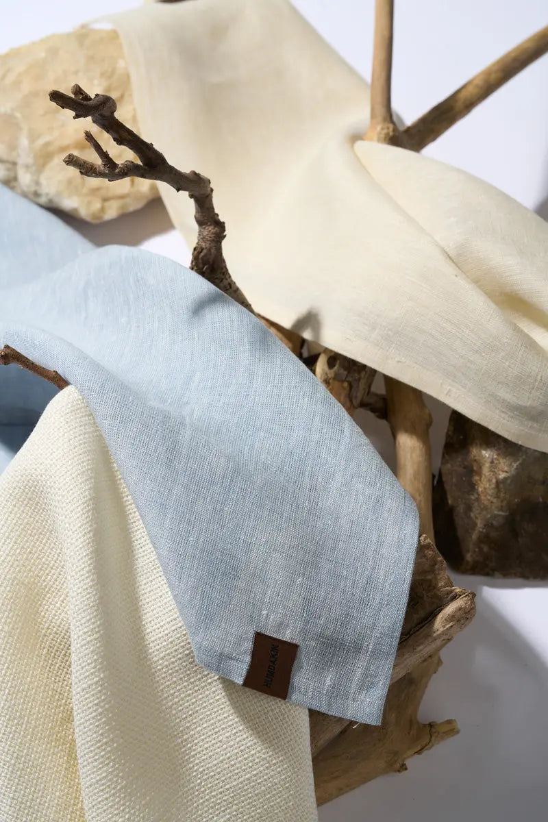HUMDAKIN Viskestykke i hør Organic Textiles 035 Ocean