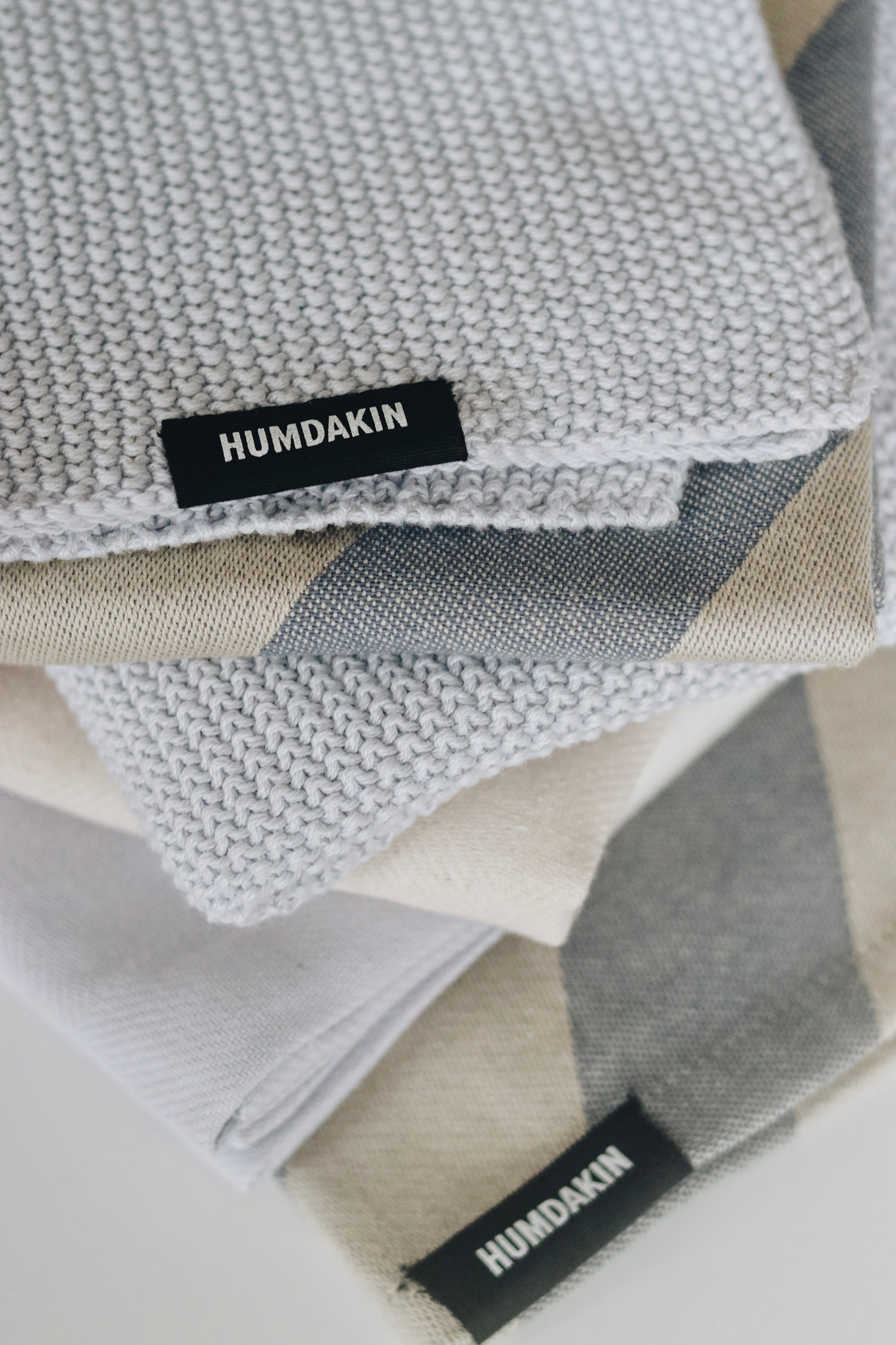 HUMDAKIN Viskestykker i genanvendt bomuld - 2 stk Organic Textiles 225 Blue Candy