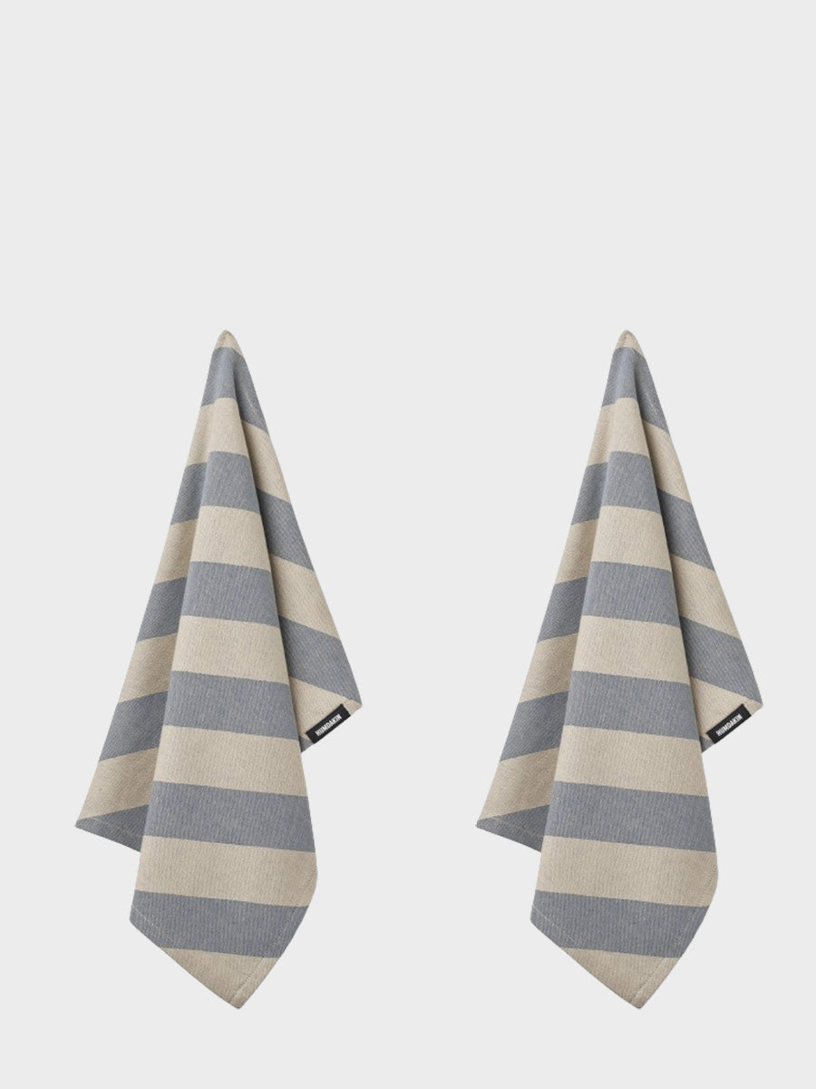 HUMDAKIN Viskestykker i genanvendt bomuld - 2 stk Organic Textiles 225 Blue Candy