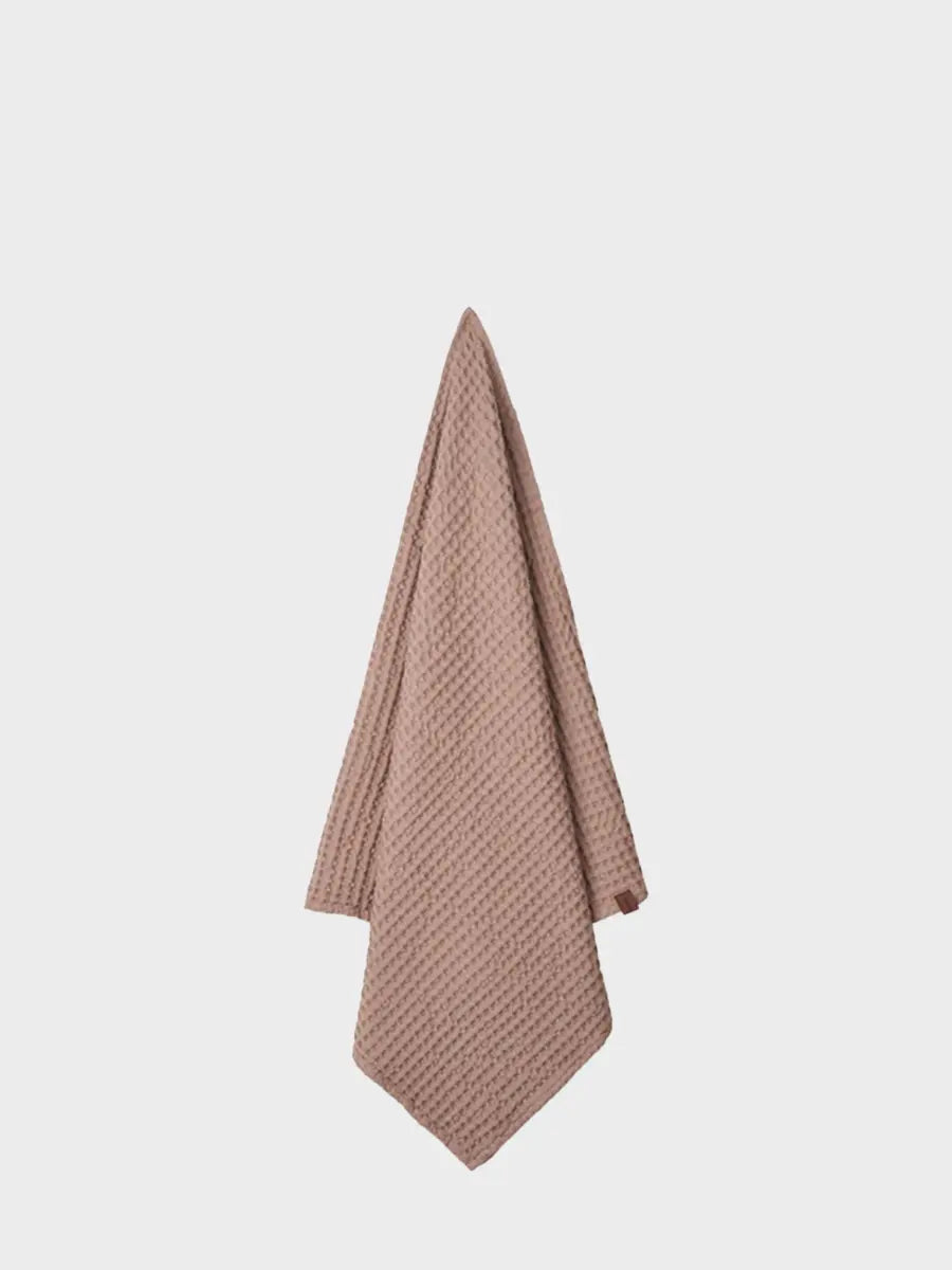 HUMDAKIN Vaflet Badehåndklæde Organic Textiles 07 Latte