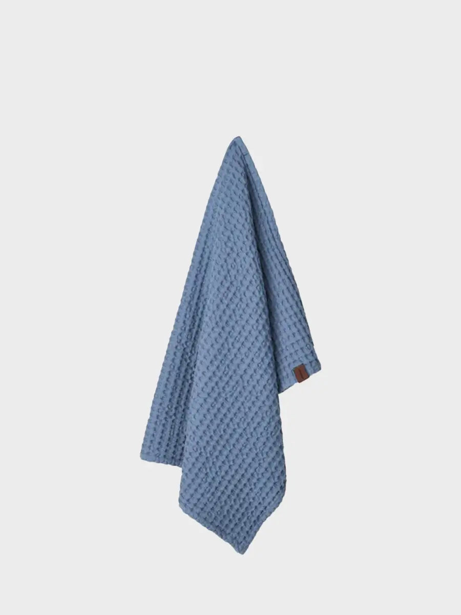 HUMDAKIN Vaflet håndklæde Organic Textiles 035 Ocean