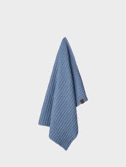 HUMDAKIN Waffle Hand Towels Organic textiles 035 Ocean